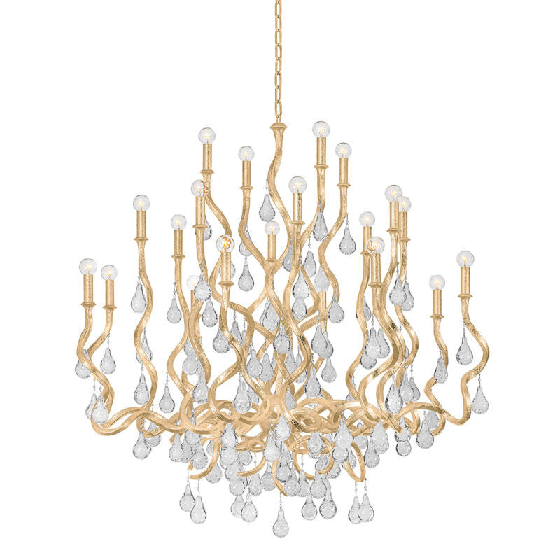 Corbett Lighting Aveline Chandelier in Gold Leaf 414-48-GL