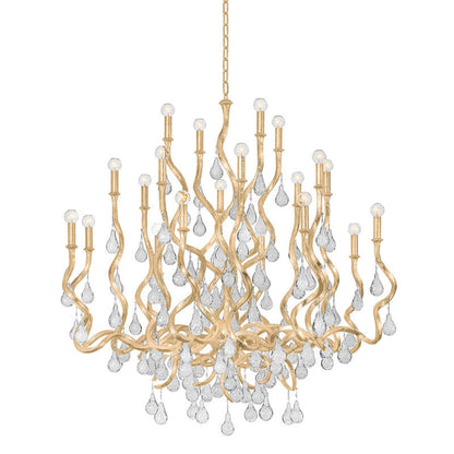 Corbett Lighting Aveline Chandelier in Gold Leaf 414-48-GL