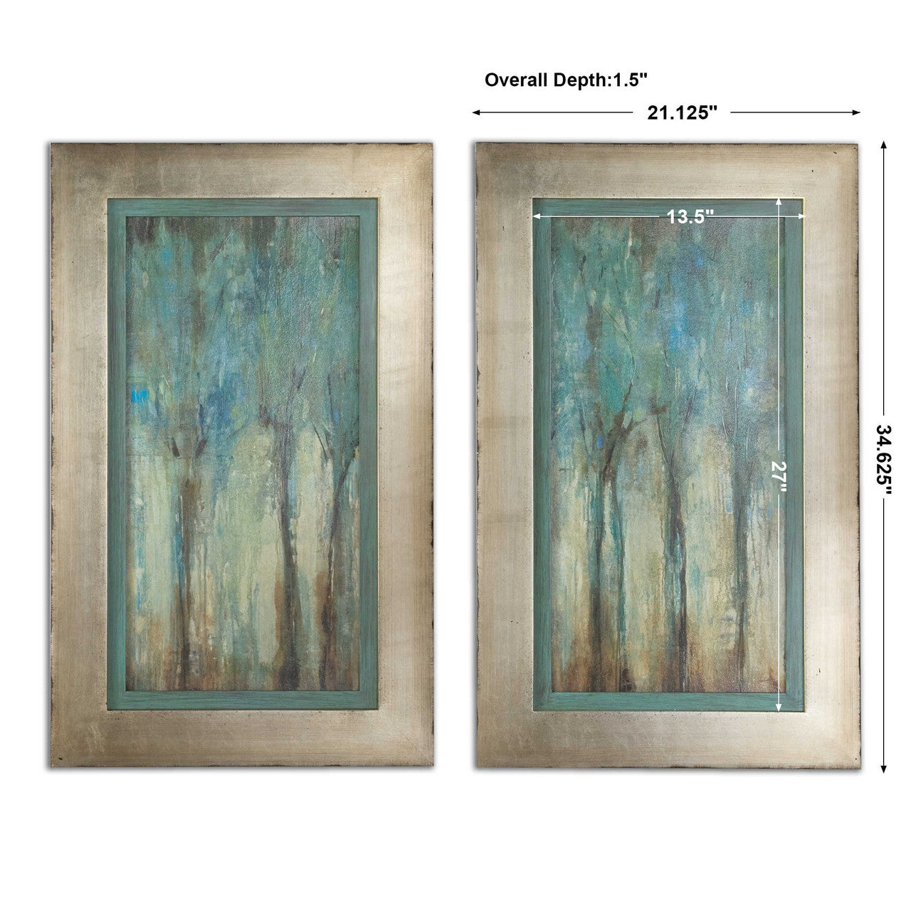 Uttermost Whispering Wind Framed Art S/2 41410