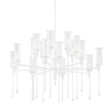 Hudson Valley Lighting Chisel Chandelier in White Plaster 4142-WP