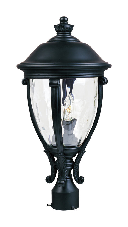 Maxim Camden VX 3-Light Outdoor Pole/Post Lantern in Black 41421WGBK