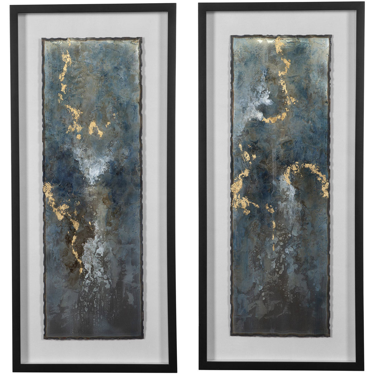 Uttermost Glimmering Agate Abstract Prints S/2 41434