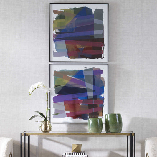 Uttermost Vivacious Abstract Framed Prints Set/2 41449