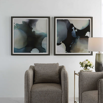 Uttermost Telescopic Abstract Framed Prints Set/2 41458