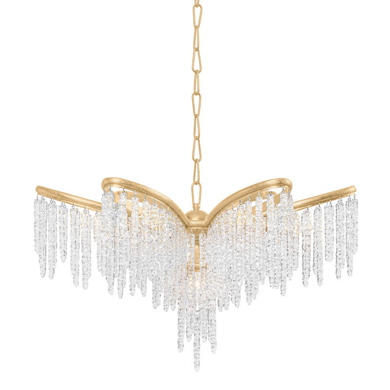 Corbett Lighting Pandora Chandelier in Gold Leaf 415-23-GL