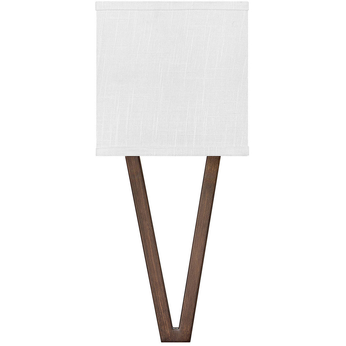 Hinkley Lighting Vector Off White Single Light Sconce Walnut 41502WL