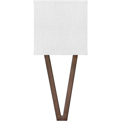 Hinkley Lighting Vector Off White Single Light Sconce Walnut 41502WL