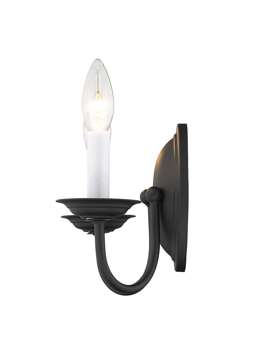 Livex Lighting Home Basics Collection 2 Light Black Wall Sconce in Black 4152-04