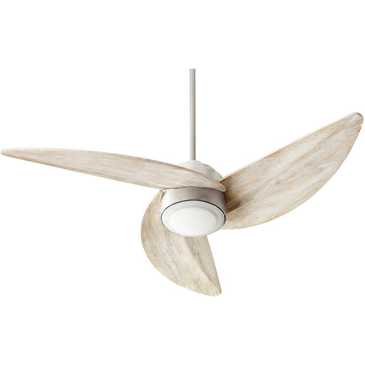 Quorum Trinity Ceiling Fan in Satin Nickel 41523-65