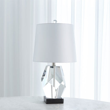 Global Views Facet Block Lamp Single 8.82700