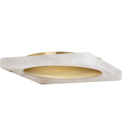 Corbett Lighting Hamel 1 Light Flush Mount in Brass 416-13-VB