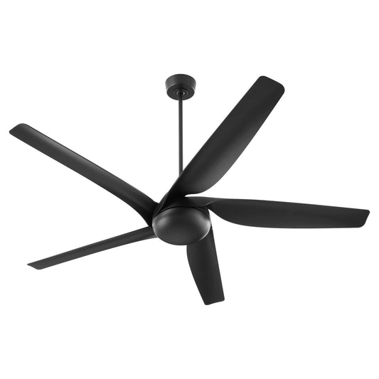 Quorum Fury Ceiling Fan in Matte Black 41655-59