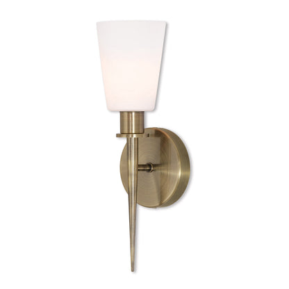 Livex Lighting Witten Collection 1 Lt AB ADA Wall Sconce in Antique Brass 41691-01