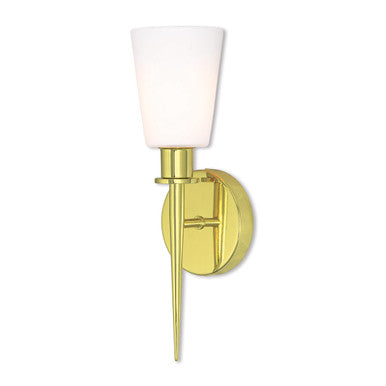 Livex Lighting Witten Collection 1 Lt PB ADA Wall Sconce in Polished Brass 41691-02