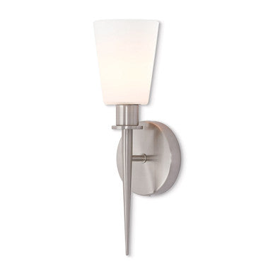 Livex Lighting Witten Collection 1 Lt BN ADA Wall Sconce in Brushed Nickel 41691-91