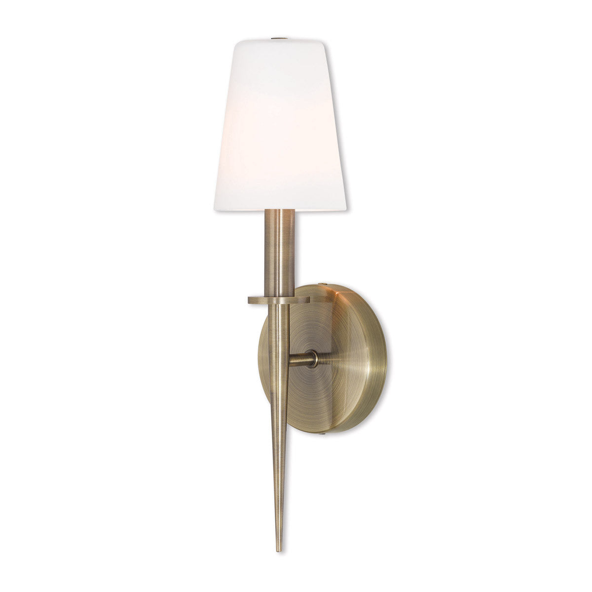 Livex Lighting Witten Collection 1 Lt AB ADA Wall Sconce in Antique Brass 41692-01