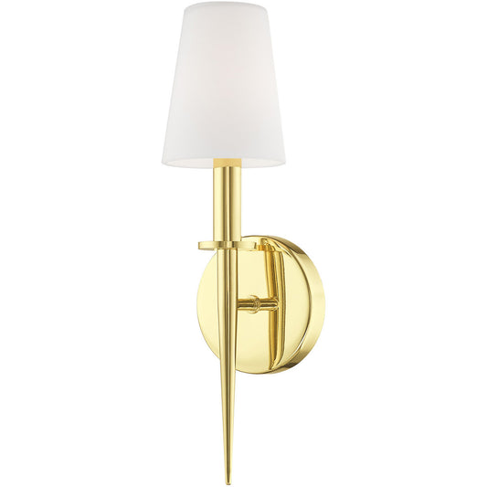 Livex Lighting Witten Collection 1 Lt PB ADA Wall Sconce in Polished Brass 41692-02