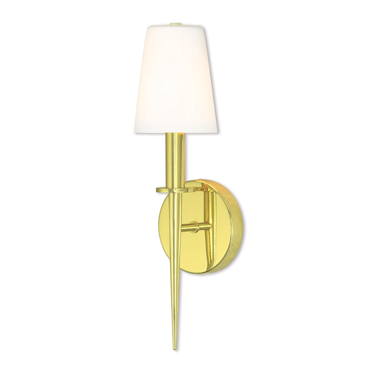 Livex Lighting Witten Collection 1 Lt PB ADA Wall Sconce in Polished Brass 41692-02