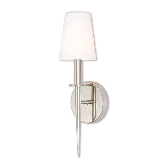 Livex Lighting Witten Collection 1 Lt PN ADA Wall Sconce in Polished Nickel 41692-35