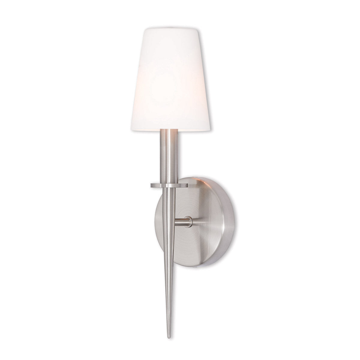 Livex Lighting Witten Collection 1 Lt BN ADA Wall Sconce in Brushed Nickel 41692-91