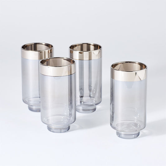 Global Views S/4 Twilight Drinking Glasses-Tall 6.60416