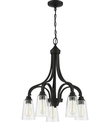 Craftmade 5 Light Down Chandelier in Espresso 41915-ESP-CS