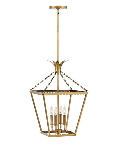 Hinkley Lighting Palma Medium Pendant Heritage Brass 41925HB