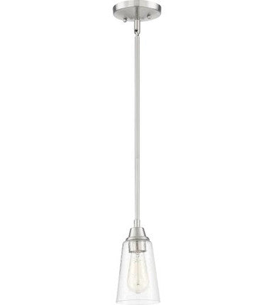 Craftmade 1 Light Mini Pendant in Brushed Polished Nickel 41991-BNK-CS