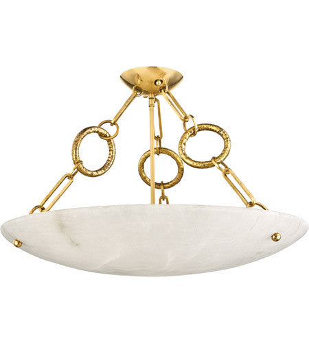 Corbett Lighting Yadira 6 Light Semi-Flush in Brass 420-06-VB