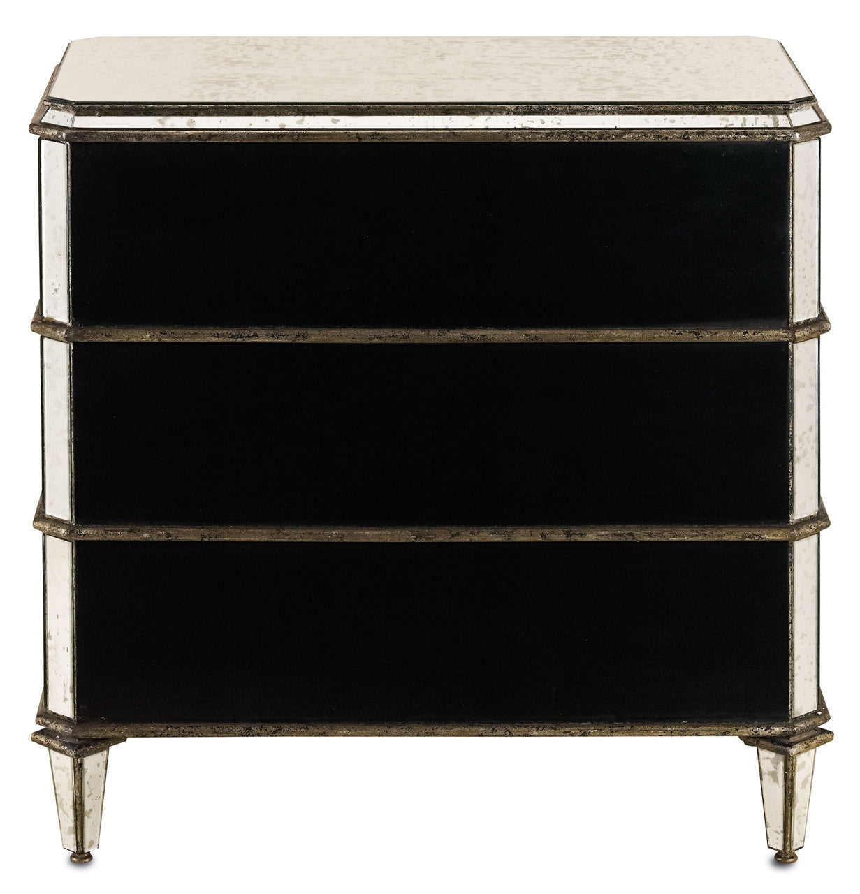 Currey & Co. Antiqued Mirror Chest 4204