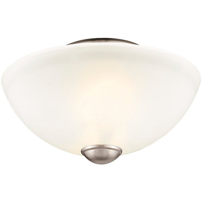 Livex Lighting Somerset Collection 2 Light Brushed Nickel Ceiling Mount in Brushed Nickel 4206-91