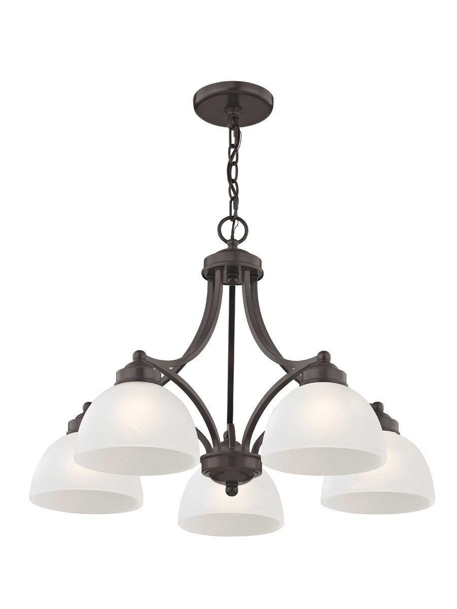 Livex Lighting Somerset Collection 5 Light EBZ Dinette Chandelier in English Bronze 4225-92