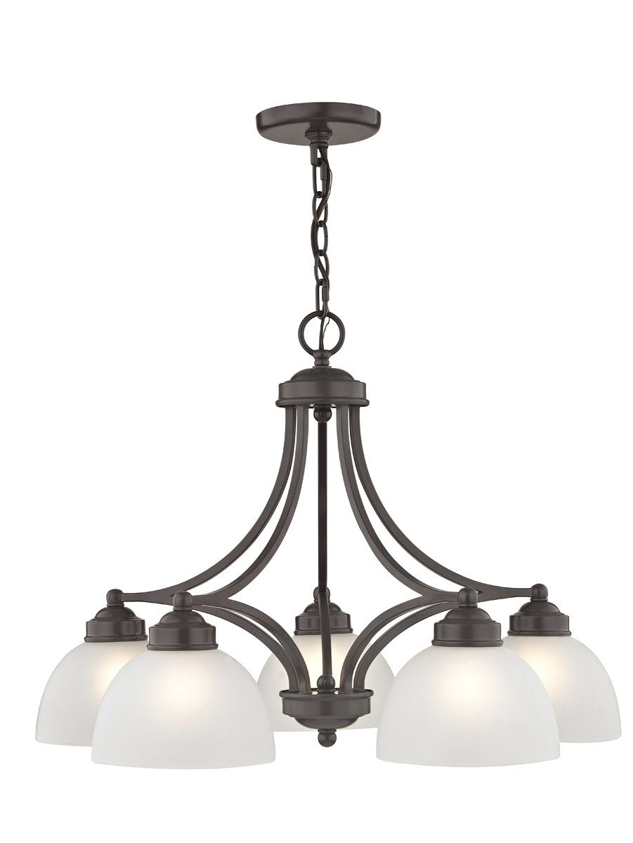 Livex Lighting Somerset Collection 5 Light EBZ Dinette Chandelier in English Bronze 4225-92