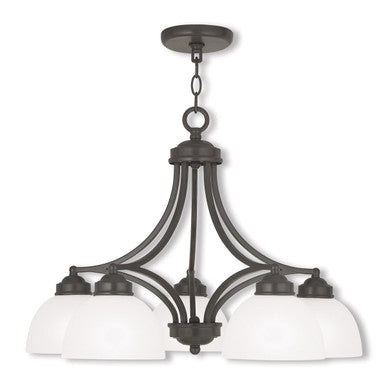 Livex Lighting Somerset Collection 5 Light EBZ Dinette Chandelier in English Bronze 4225-92