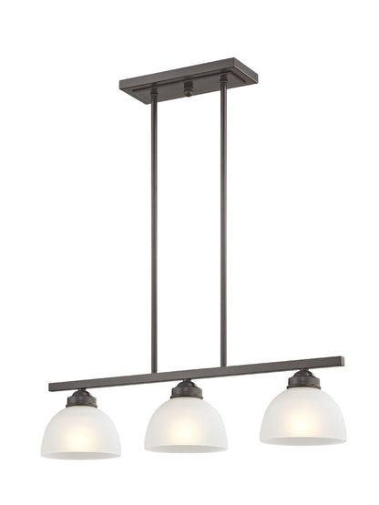 Livex Lighting Somerset Collection 3 Light English Bronze Linear Chandelier in English Bronze 4226-92