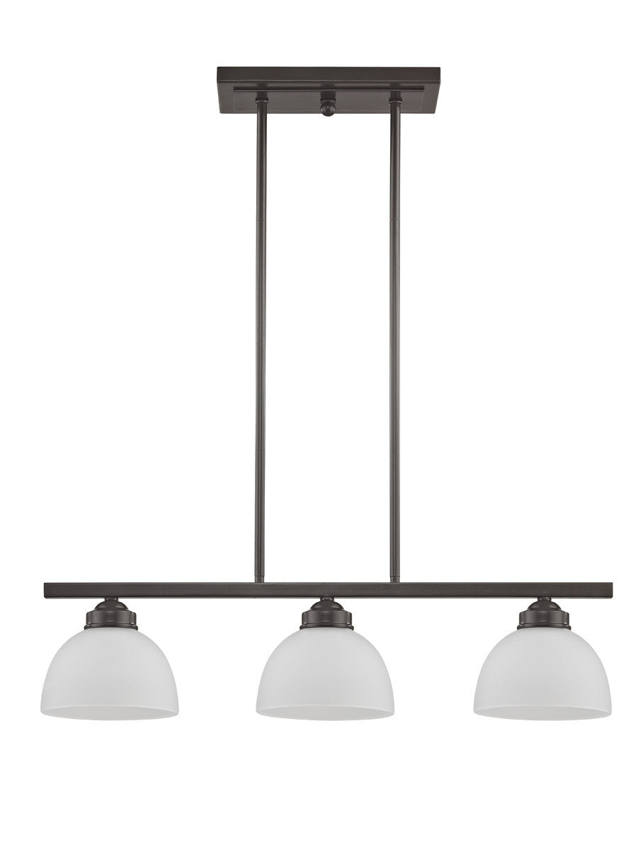 Livex Lighting Somerset Collection 3 Light English Bronze Linear Chandelier in English Bronze 4226-92