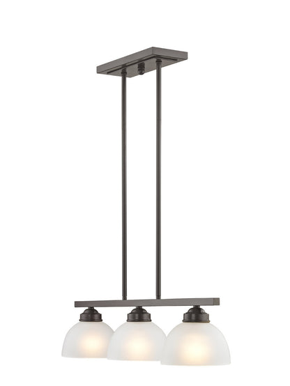 Livex Lighting Somerset Collection 3 Light English Bronze Linear Chandelier in English Bronze 4226-92