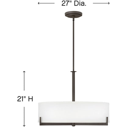 Hinkley Lighting Hayes Large Drum Oil Rubbed Bronze 4236OZ