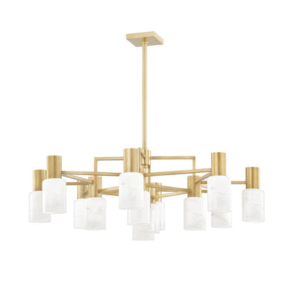 Hudson Valley Lighting Centerport Chandelier in Aged Brass 4237-AGB