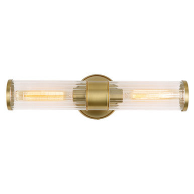 JVI Designs Hamilton Two Light Vanity Sconce in Satin Brass 424-10