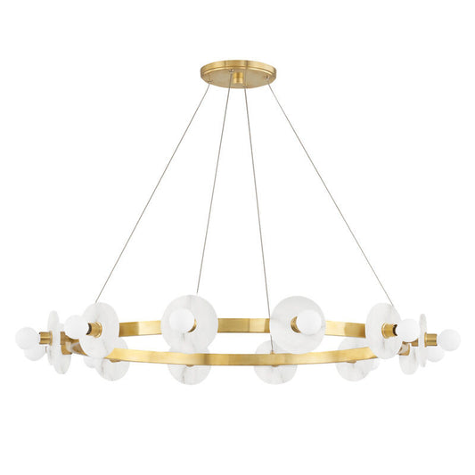 Hudson Valley Lighting Austen Chandelier in Aged Brass 4240-AGB