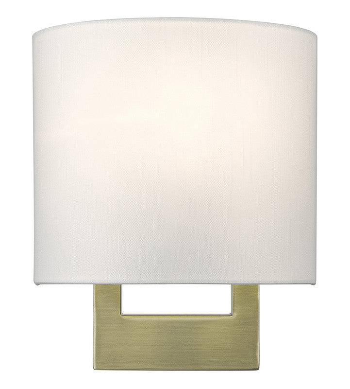 Livex Lighting ADA Wall Sconces Collection 1 Light Antique Brass Petite ADA Sconce 42400-01