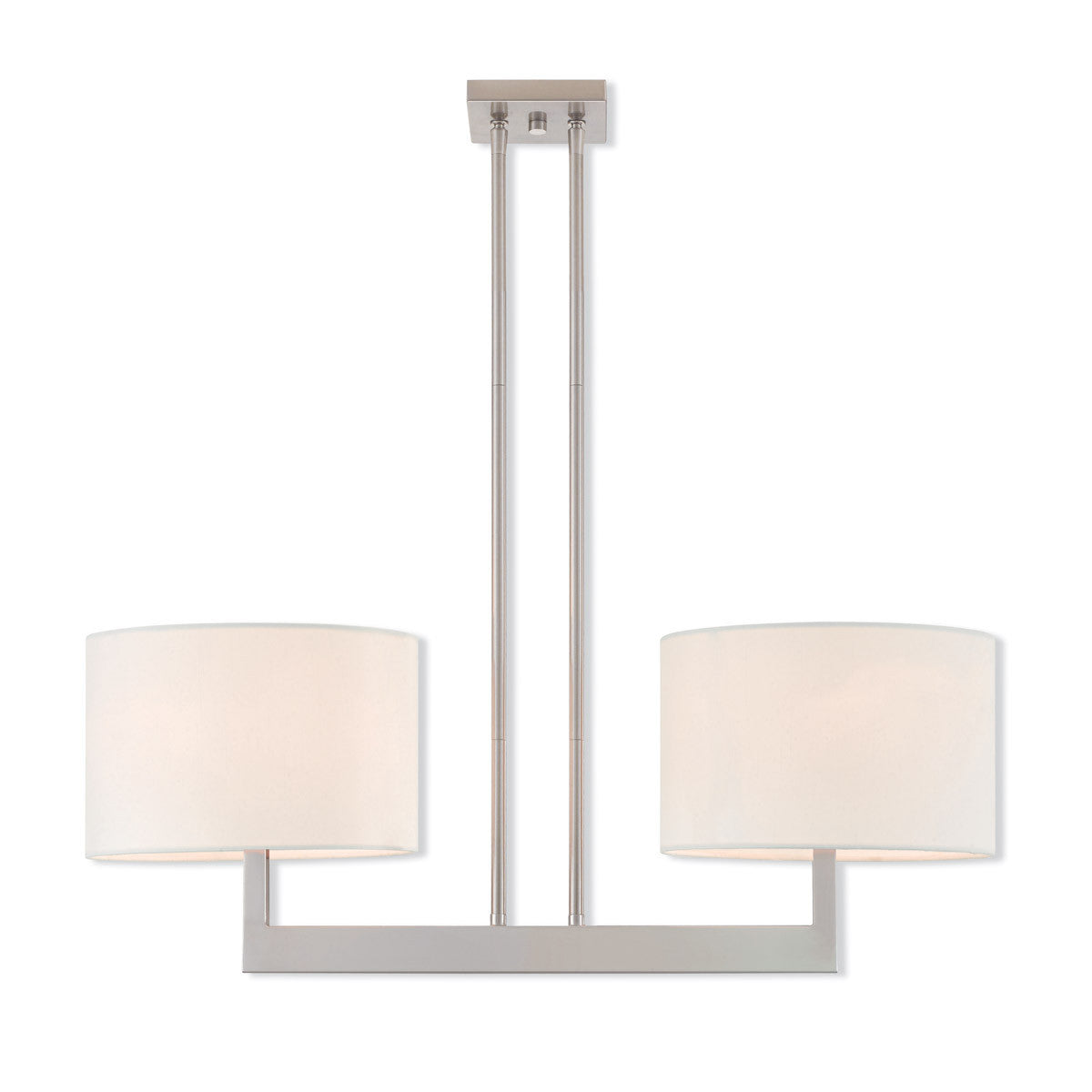 Livex Lighting Hayworth Collection 2 Lt BN Linear Chandelier in Brushed Nickel 42403-91