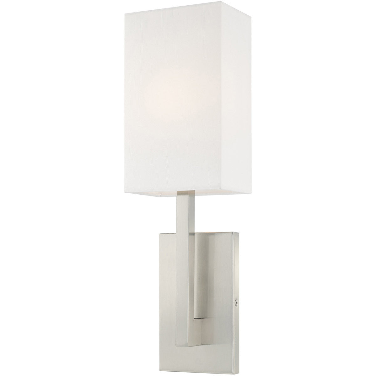 Livex Lighting Hayworth Collection 1 Lt BN ADA Wall Sconce in Brushed Nickel 42411-91