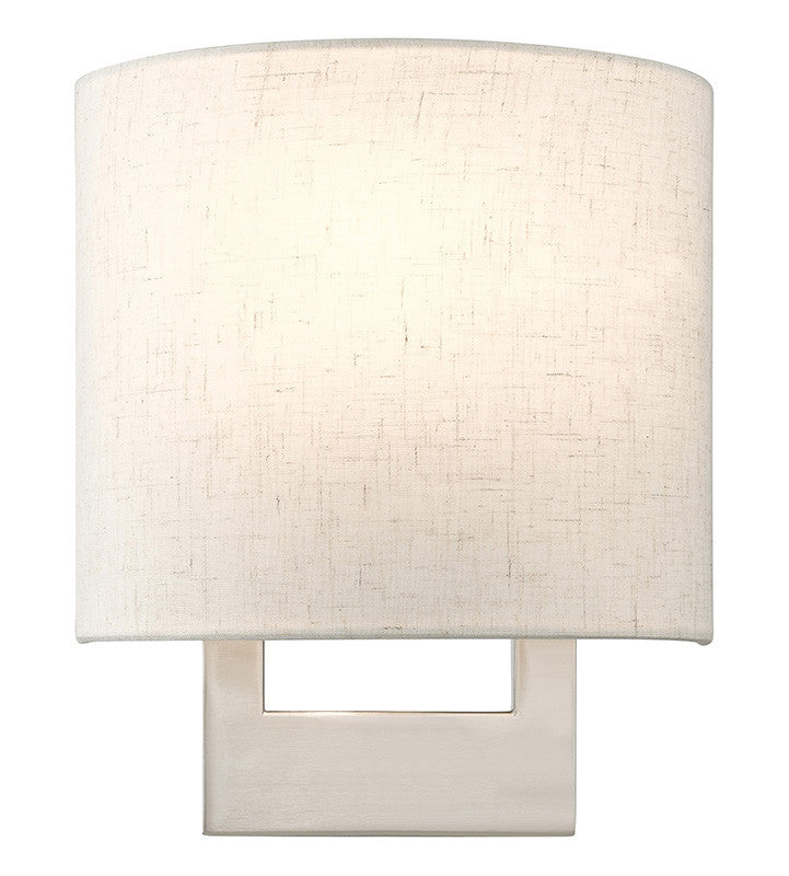 Livex Lighting ADA Wall Sconces Collection 1 Light Brushed Nickel Petite ADA Sconce 42420-91