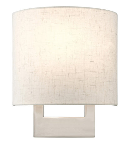 Livex Lighting ADA Wall Sconces Collection 1 Light Brushed Nickel Petite ADA Sconce 42420-91