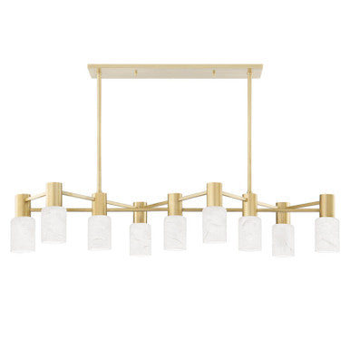 Hudson Valley Lighting Centerport Linear in Aged Brass 4248-AGB