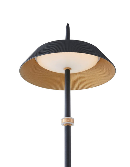 Arnsberg Santa Monica   Floor Lamp in Black / Gold 425010132