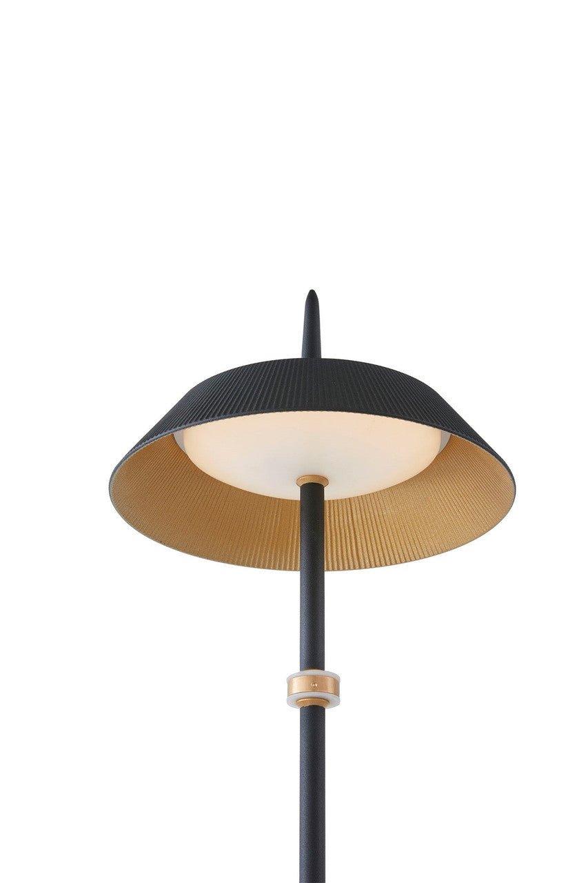 Arnsberg Santa Monica   Floor Lamp in Black / Gold 425010132