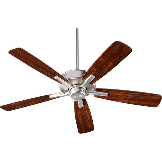 Quorum Villa Ceiling Fan in Satin Nickel 42525-65